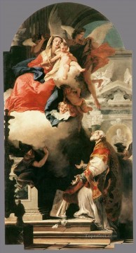 Giovanni Battista Tiepolo Painting - La Virgen Aparecida a San Felipe Neri Giovanni Battista Tiepolo